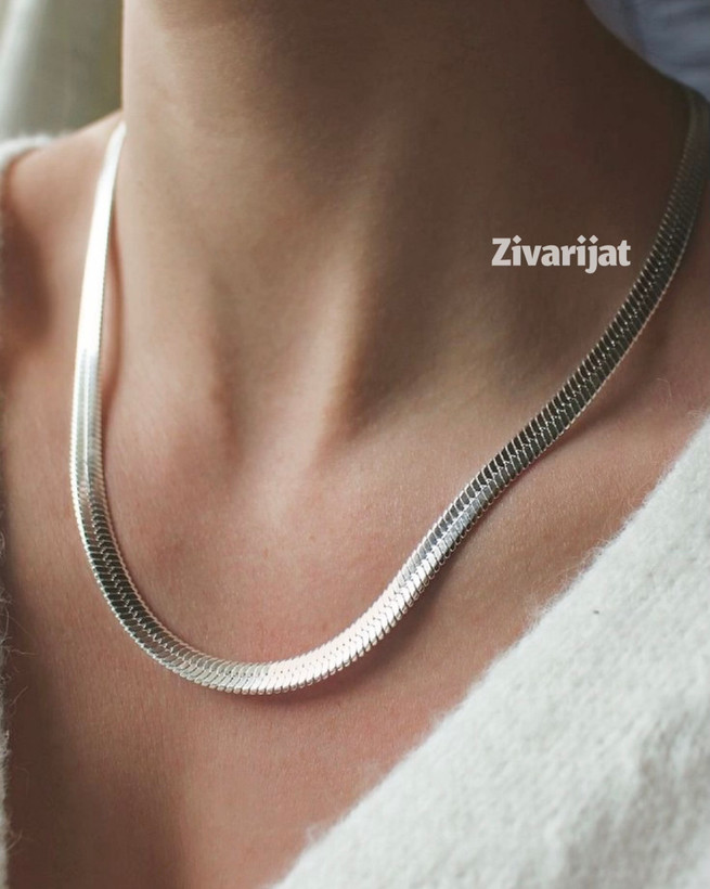 لیست قیمت ست دستبند و گردنبند ماری استیل نقرهای شیراز