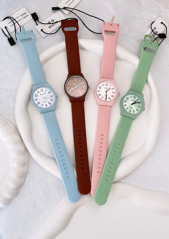 خرید انلاین ساعت بولون رنگی پاستیلی سیلیکونی ترند ۲۰۲۵