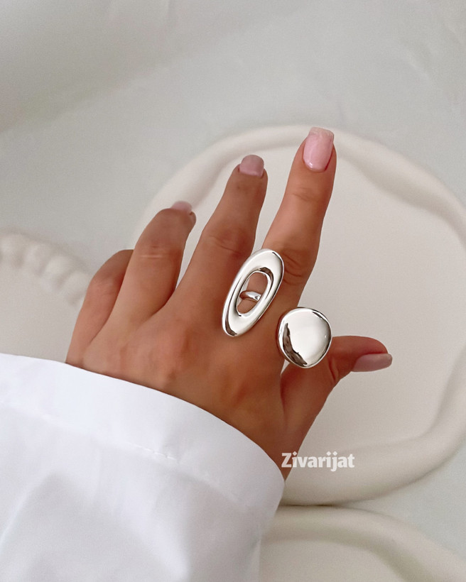 خرید انلاین انگشتر آبکاری نقرهفریسایز در شیراز