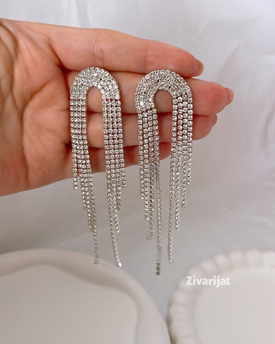 خرید انلاین گوشواره جواهری عروس شیراز ارسال فوری