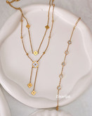 انواع گردنبند دوردیفه استیل مناسب لباس مجلسی و مهمونی