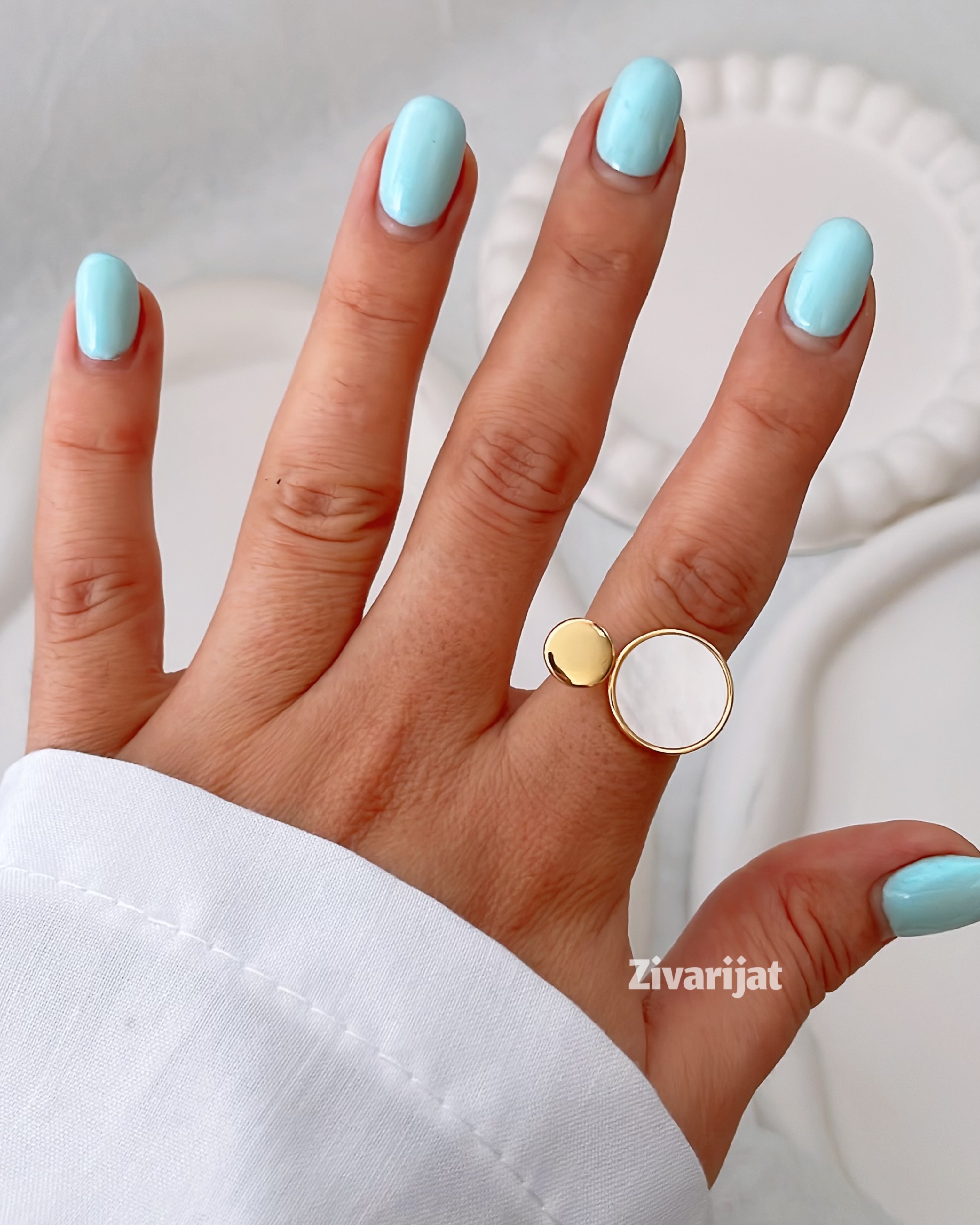 انواع انگشتر آبکاری نقره زنانه ترند پاییز ۲۰۲۵