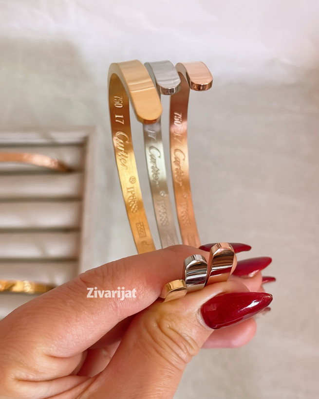 خرید و قیمت بنگل لاو کارتیر مشابه طلا