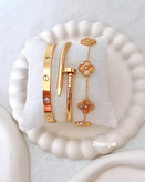 خرید و قیمت بنگل کارتیر میخی مشابه طلا رنگثابت ترند ۲۰۲۵