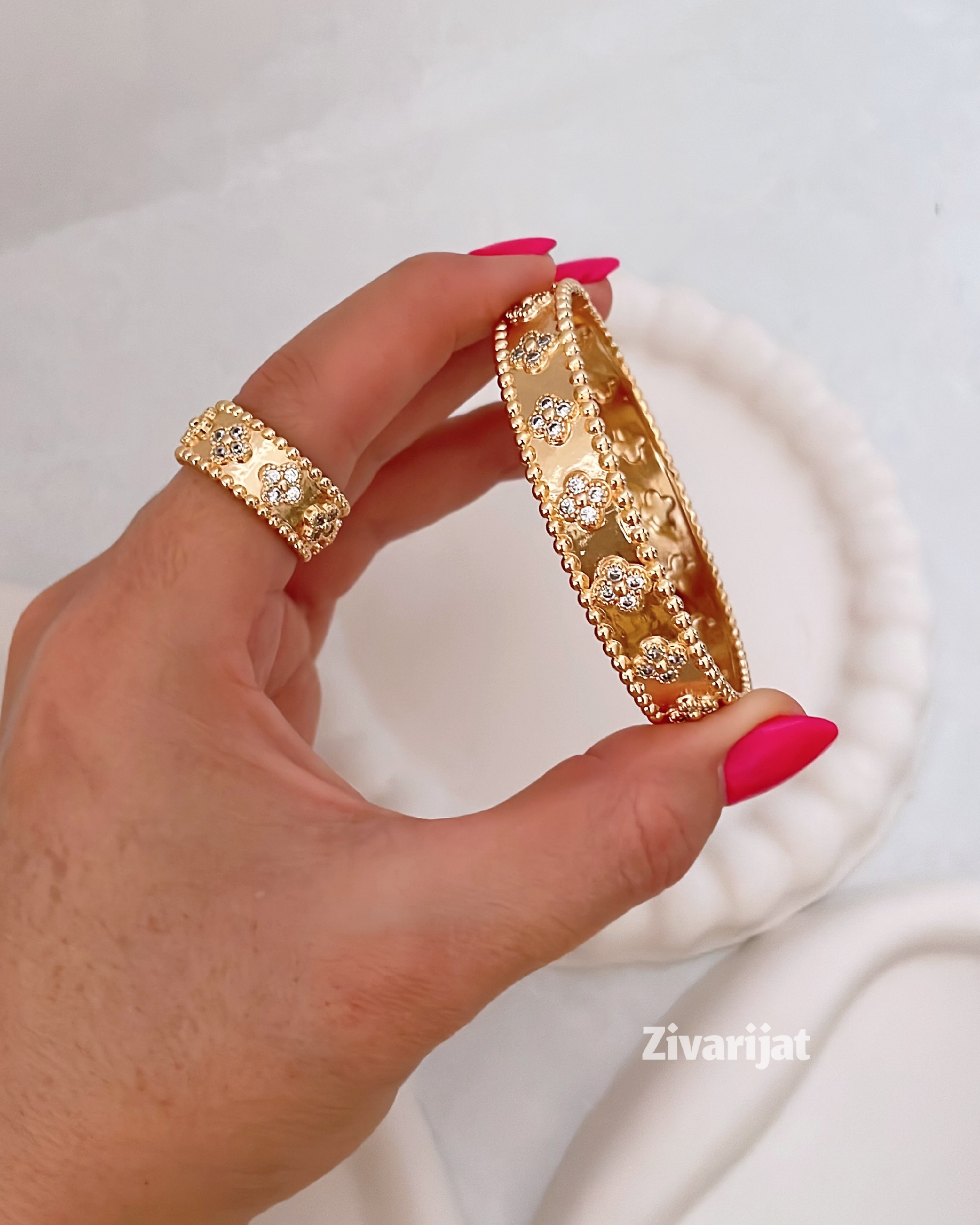 خرید و قیمت بنگل ونکلیف استیل وارداتی مشابه طلا