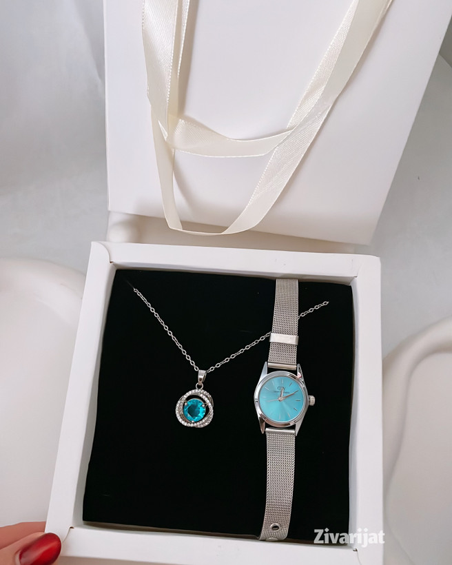 خرید و قیمت باکس ساعت و دستبند دخترانه کادو ولنتاین
