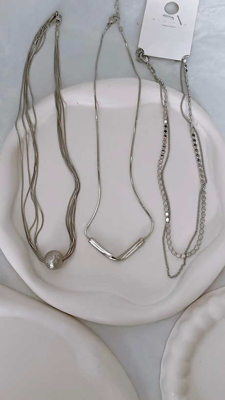 خرید و قیمت گردنبند آبکاری نقره ترند ۲۰۲۶