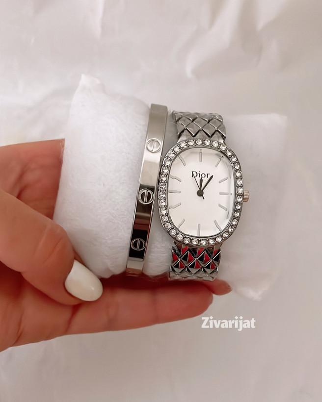 خرید و قیمت ساعت دخترانه نگینی استیل ترند ۲۰۲۶