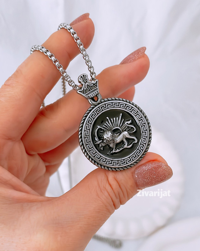 خرید و قیمت گردنبند شیروخورشید مردانه ترند ۲۰۲۶